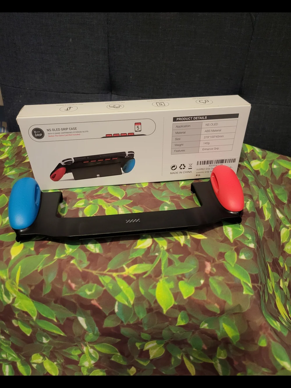 Nintendo Comfort Grip Case with Red Accents